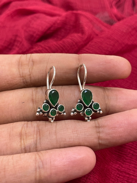 92.5 Silver Oxidised Earrings for Women | Vintage Ethnic Design | Traditional Jewellery