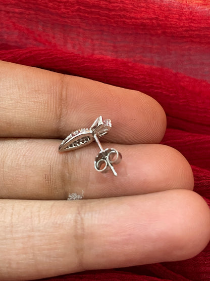 92.5 Silver Minimal Carrot Earrings for Women | Cute Playful Design | Stylish Jewellery