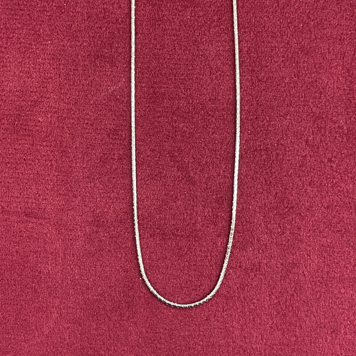 92.5 Sterling Silver Italian Box Chain - 20 inches