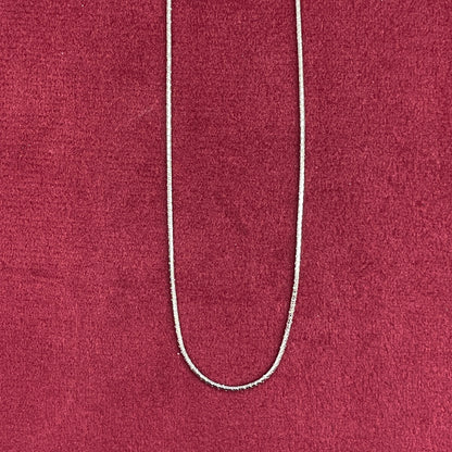92.5 Sterling Silver Italian Box Chain - 20 inches