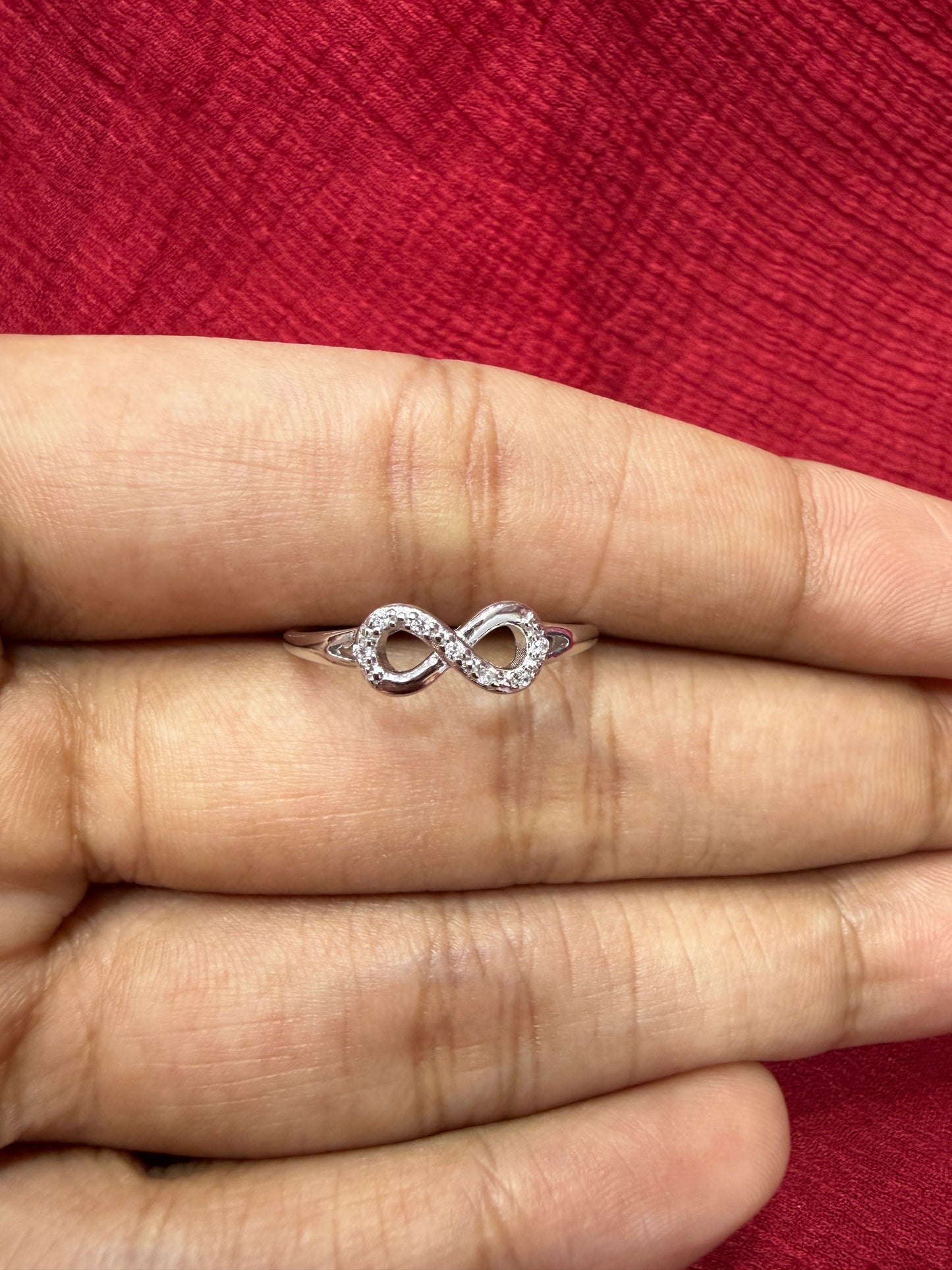92.5 Silver Infinity Ring for Women