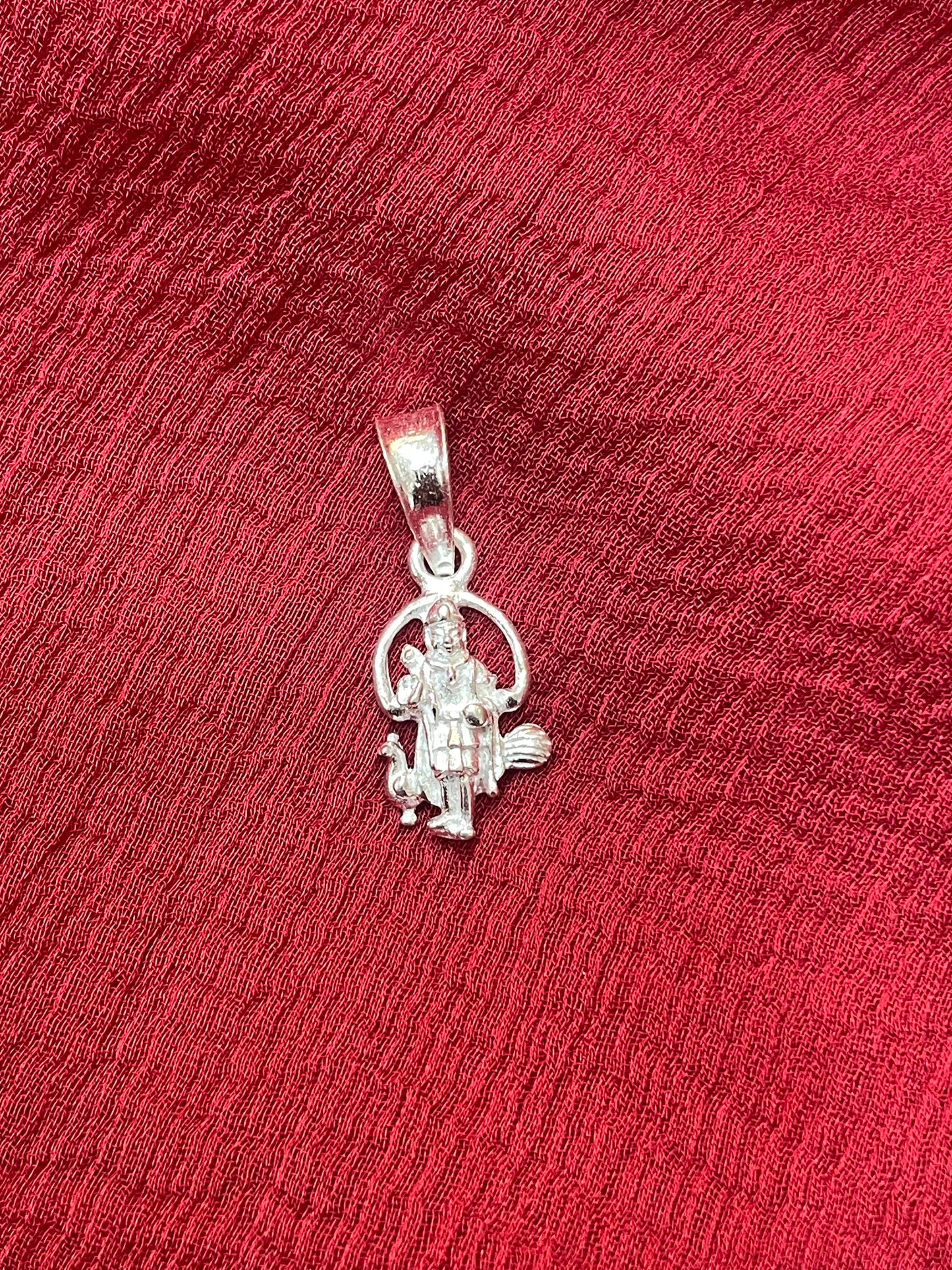 92.5 Silver Kartikeya Pendant for Men & Women | Subramanya Swamy Sacred Motif | Temple Jewellery