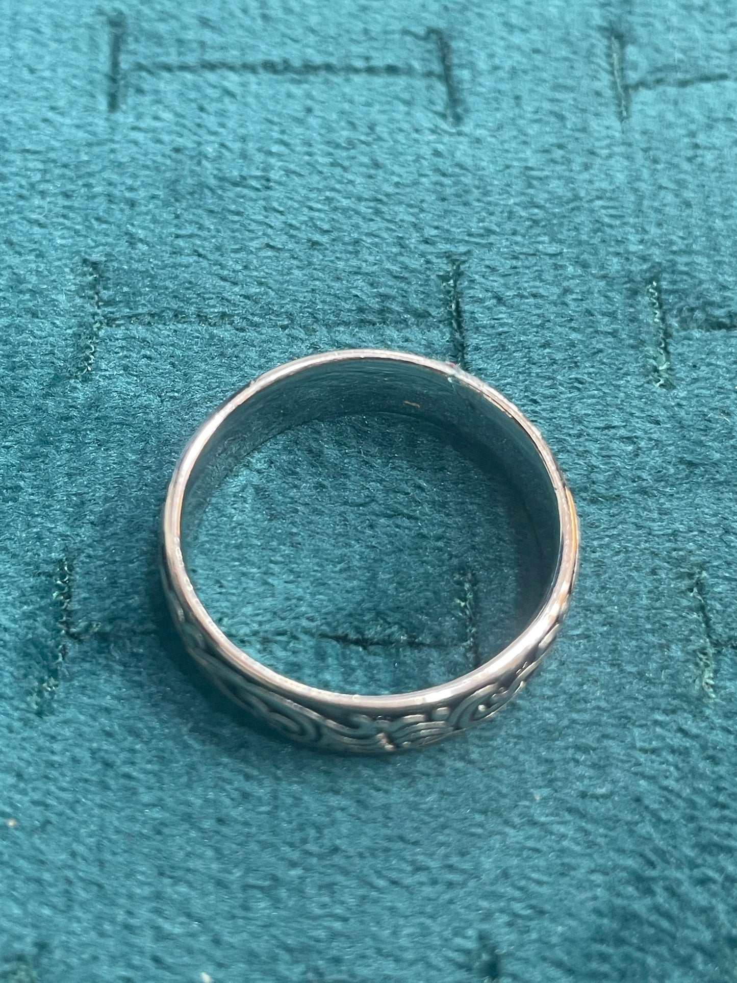 92.5 Silver Oxidised Men’s Ring Size 22 | Stylish Antique Bold Design | Elegant Jewellery