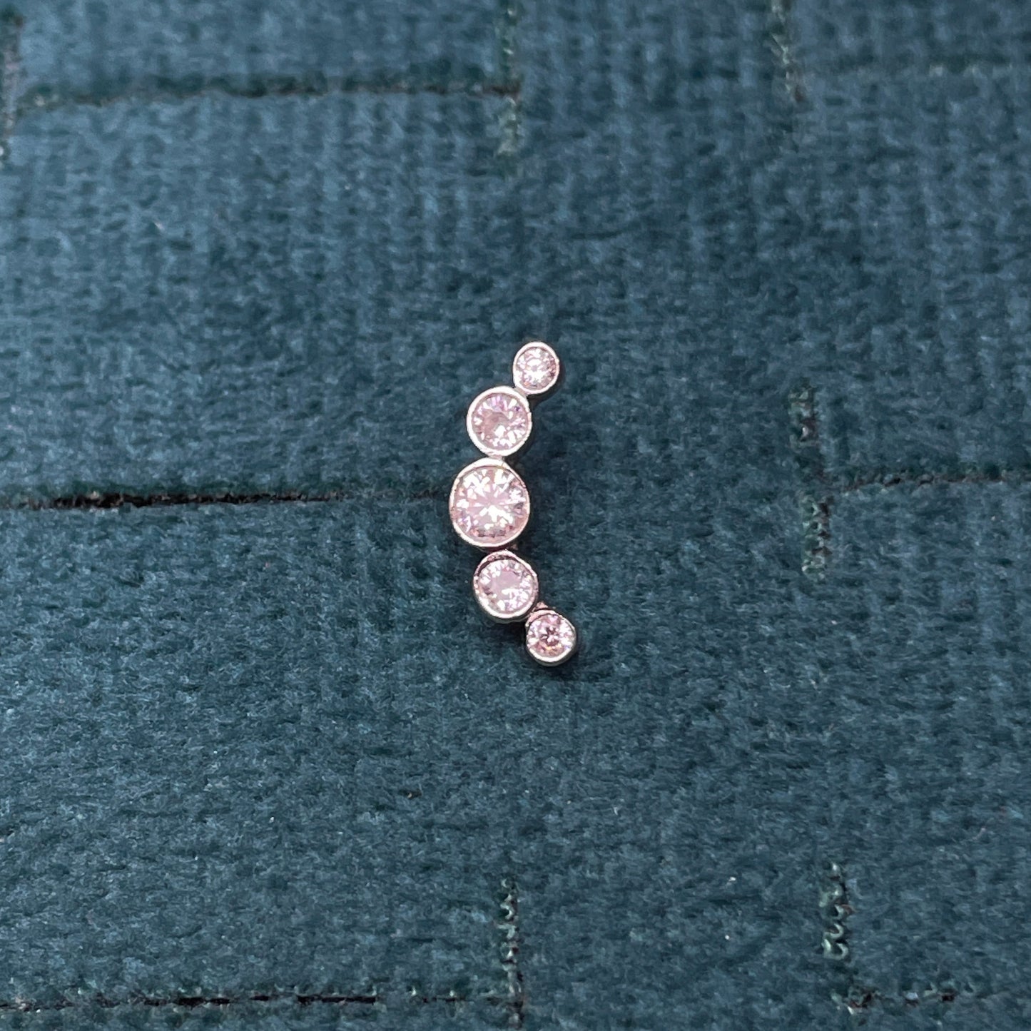 92.5 Silver Sparkle Second Studs