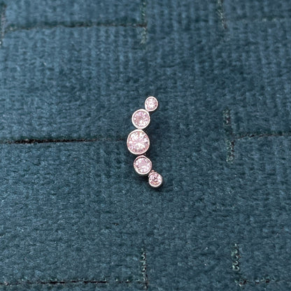 92.5 Silver Sparkle Second Studs