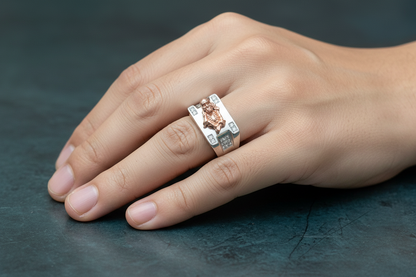 92.5 Silver Sai Baba Men’s Ring Size 19 | Stylish Spiritual Design | Elegant Jewellery