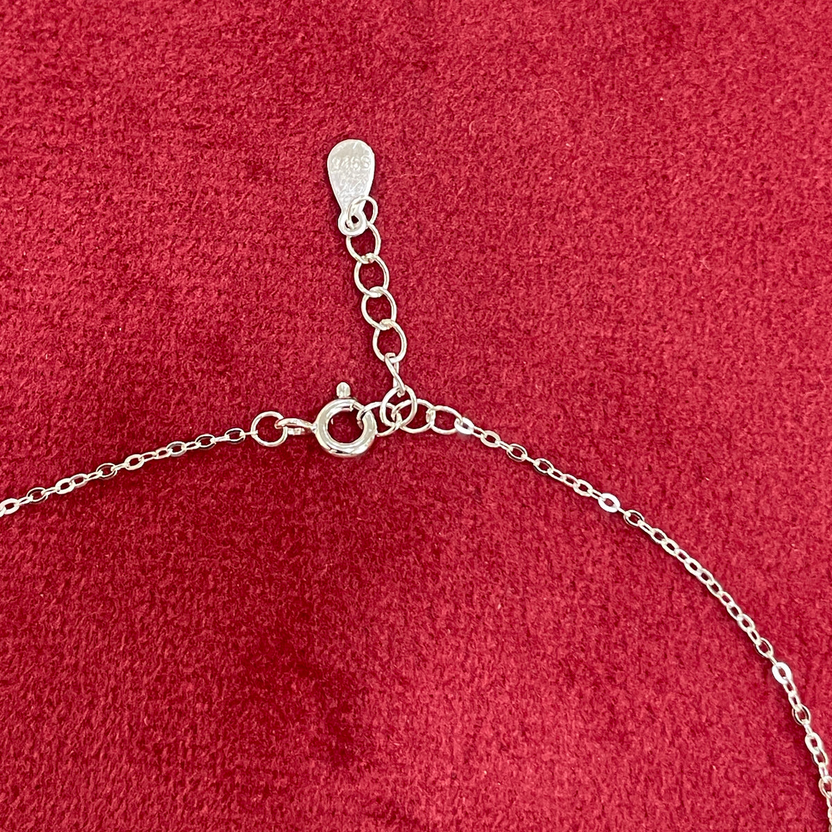 92.5 Silver Pave CZ Five-Petal Flower Pendant Necklace for Women