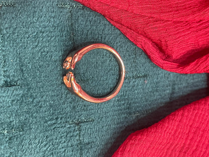 92.5 Silver Rose Gold Plated Heart Ring for Women Size 10 | Stylish Romantic Design | Elegant Gift Jewellery