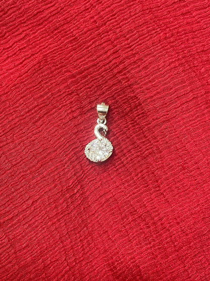 92.5 silver stylish classy swan pendant