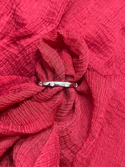 92.5 Silver Simple Ring for Women Size 10 | Minimal Elegant Daily Wear Jewellery
