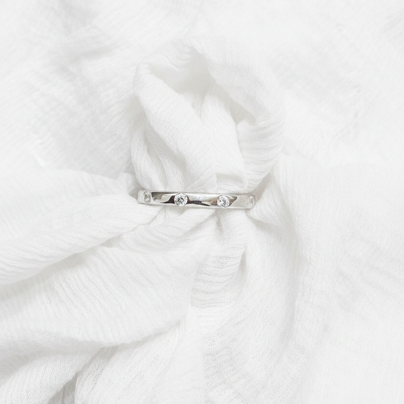 92.5 Silver Simple Ring for Women Size 10 | Minimal Elegant Daily Wear Jewellery
