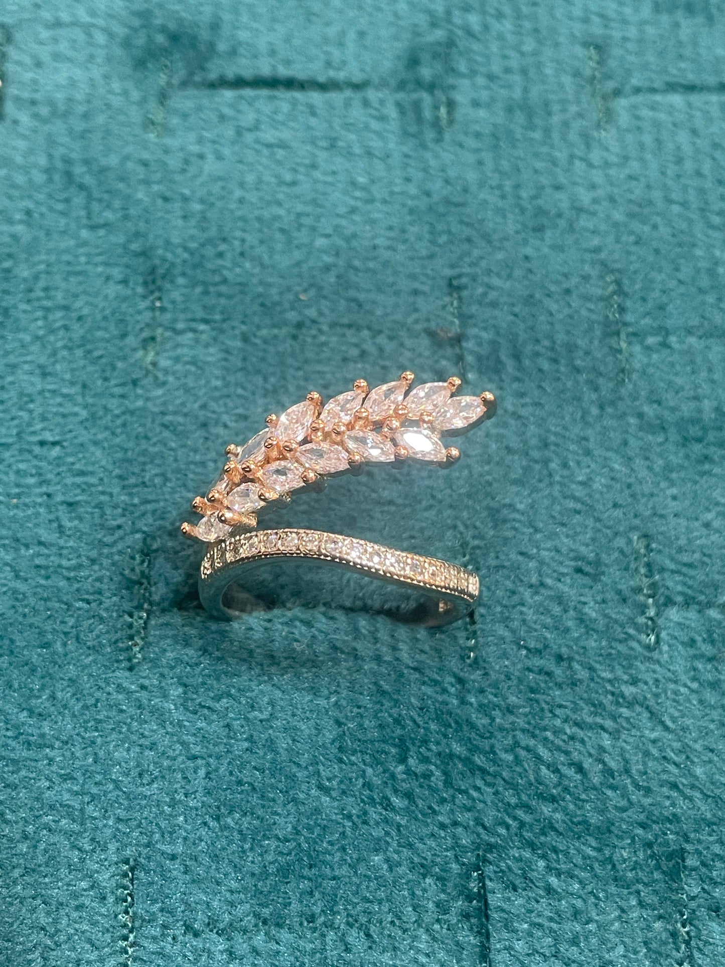 92.5 Silver Leaf Ring for Women Size 10 | Stylish Classic Nature Design | Elegant Fashion Jewellery