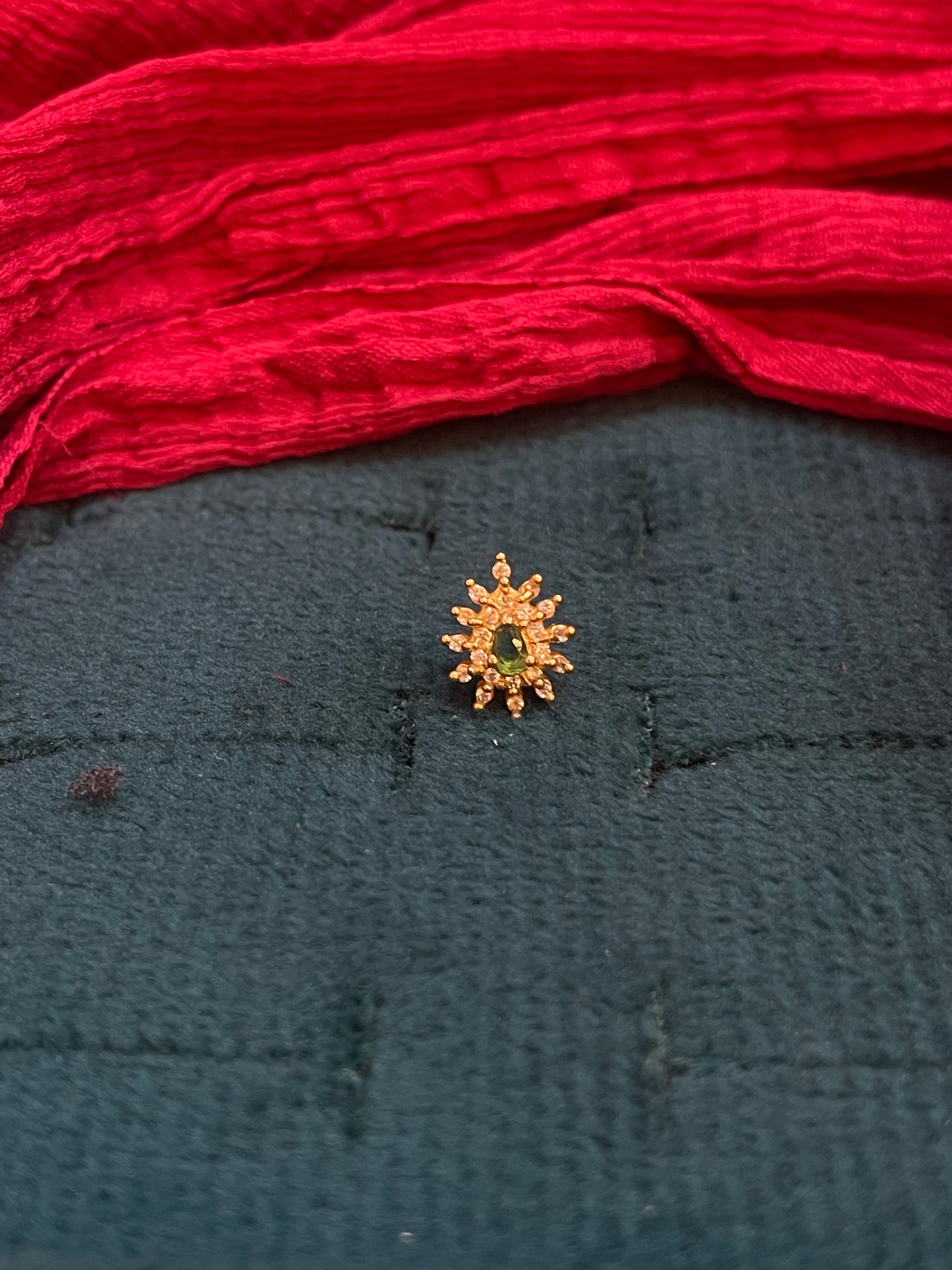 925 Silver Gold Plated Nosepin