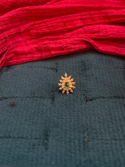 925 Silver Gold Plated Nosepin
