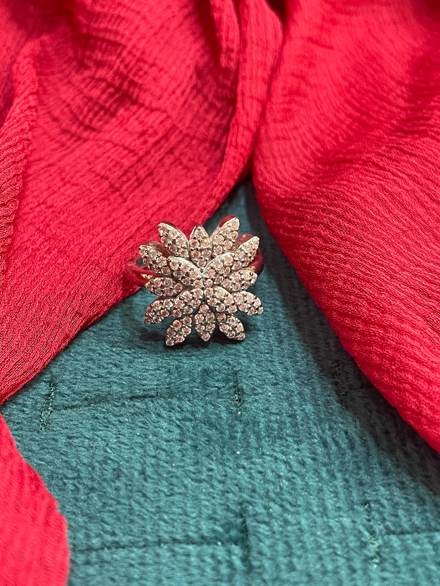 92.5 Silver Stylish Classy Flower Ring for Women Size 11 | Elegant Floral Design | Premium Jewellery