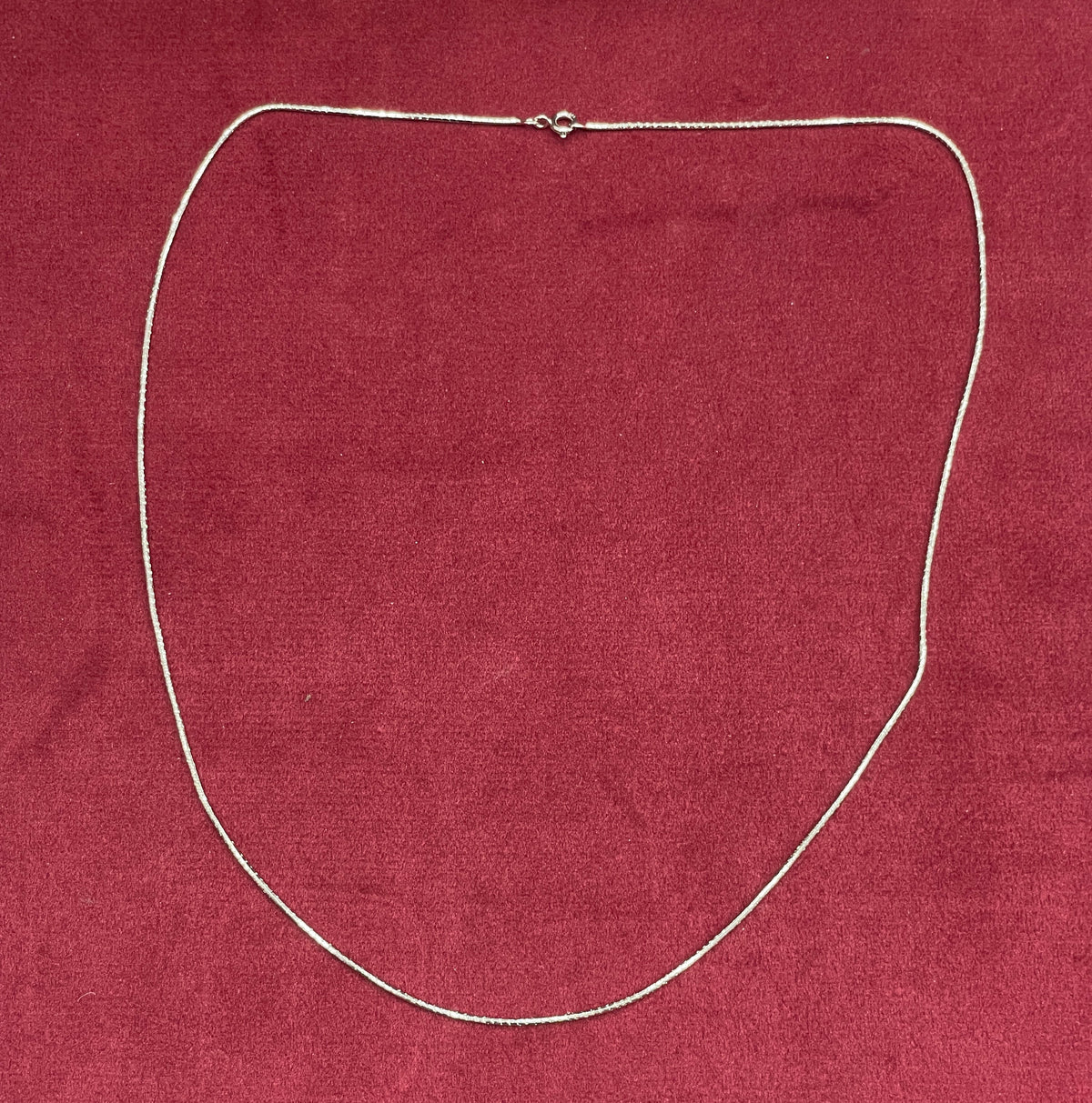 92.5 Sterling Silver Italian Box Chain - 20 inches