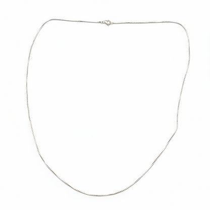 92.5 Sterling Silver Italian Box Chain - 20 inches