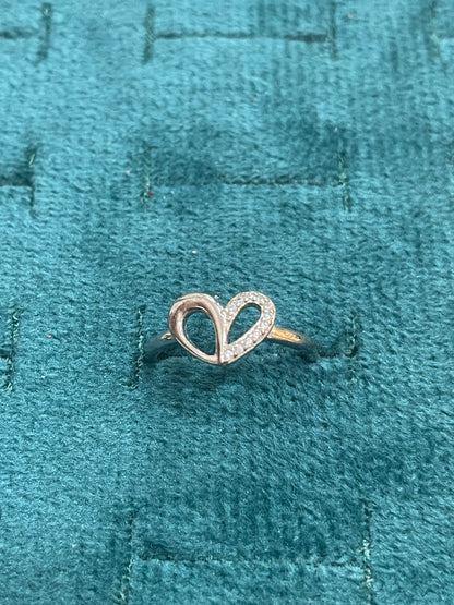 92.5 Silver Heart Ring for Women Size 8 | Stylish Elegant Love Design | Gift Jewellery
