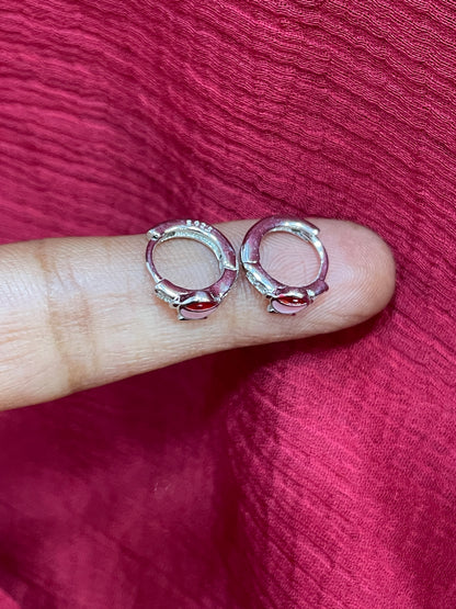 925 Silver Fish Hoops
