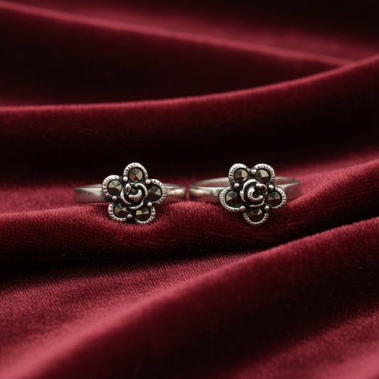 92.5 silver toe rings 
