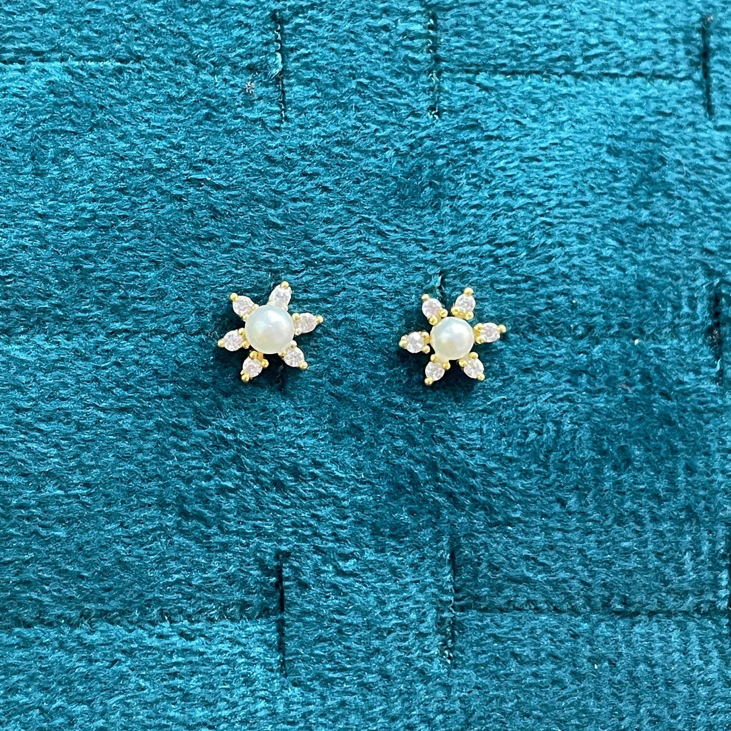 92.5 Silver Gold Plated Second Studs | Stylish Sleek Finish Design | Elegant Fashion Jewellery