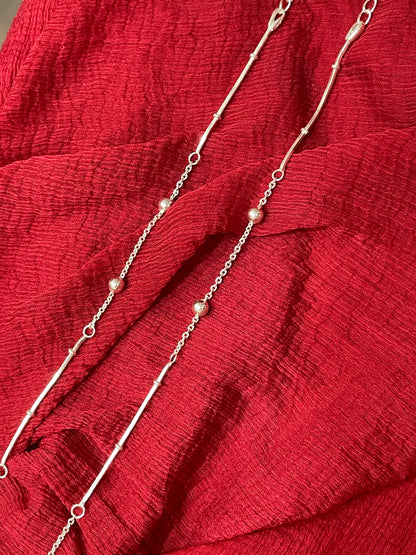 92.5 Silver Ball Anklets | Premium Classy Minimal Design | Jewellery