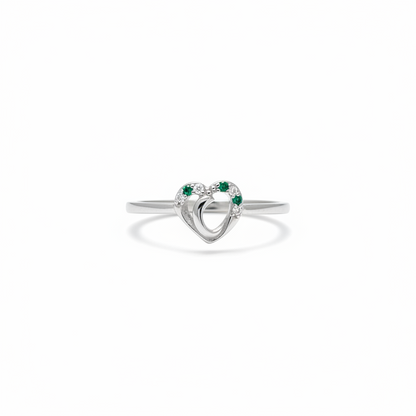 92.5 Silver Heart Ring for Women Size 15 | Stylish Elegant Love Design | Gift Jewellery