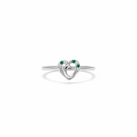 92.5 Silver Heart Ring for Women Size 15 | Stylish Elegant Love Design | Gift Jewellery