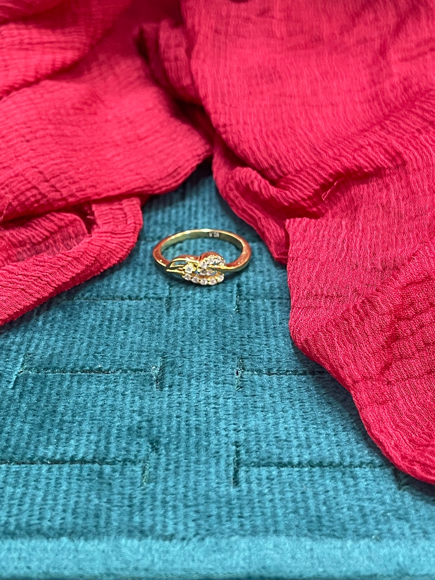 92.5 Silver Gold Plated Classy Ring for Women Size 12 | Elegant Timeless Design | Stylish Jewellery