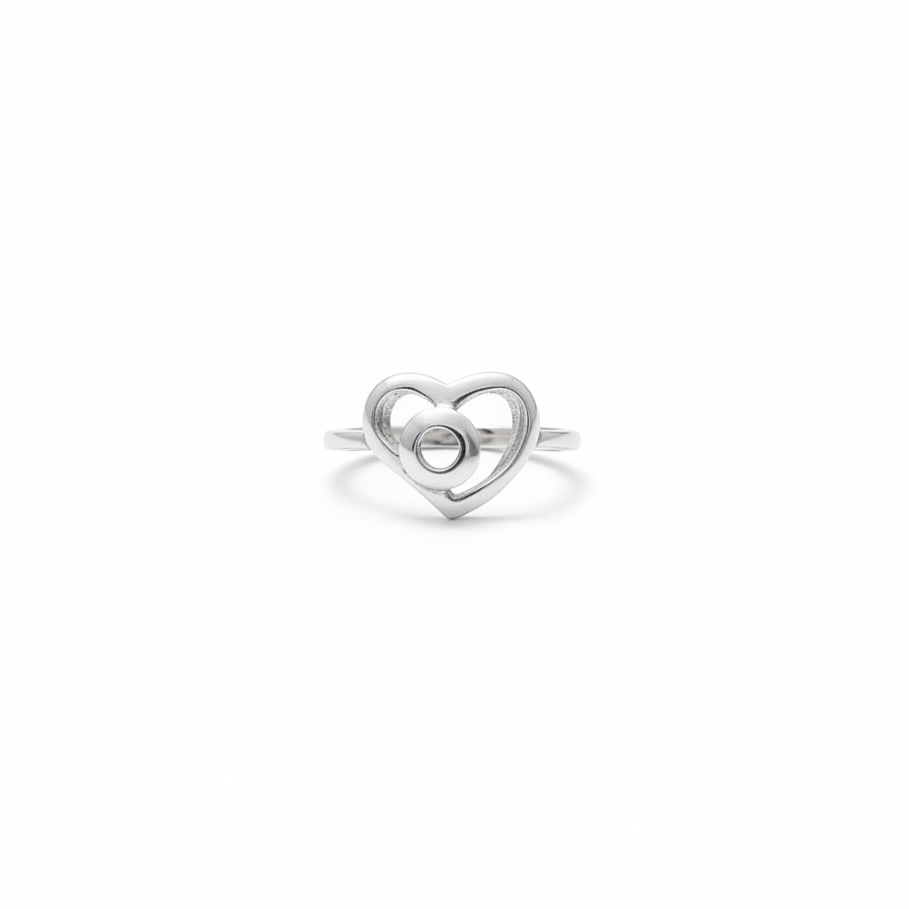 92.5 Silver Heart Ring for Women Size 12 | Stylish Romantic Design | Elegant Gift Jewellery