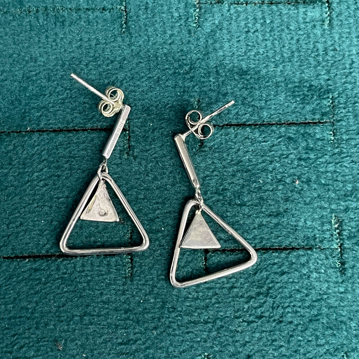 92.5 Silver Minimal Hanging Earrings for Women | Sleek Dangle Design | Elegant Jewellery pair