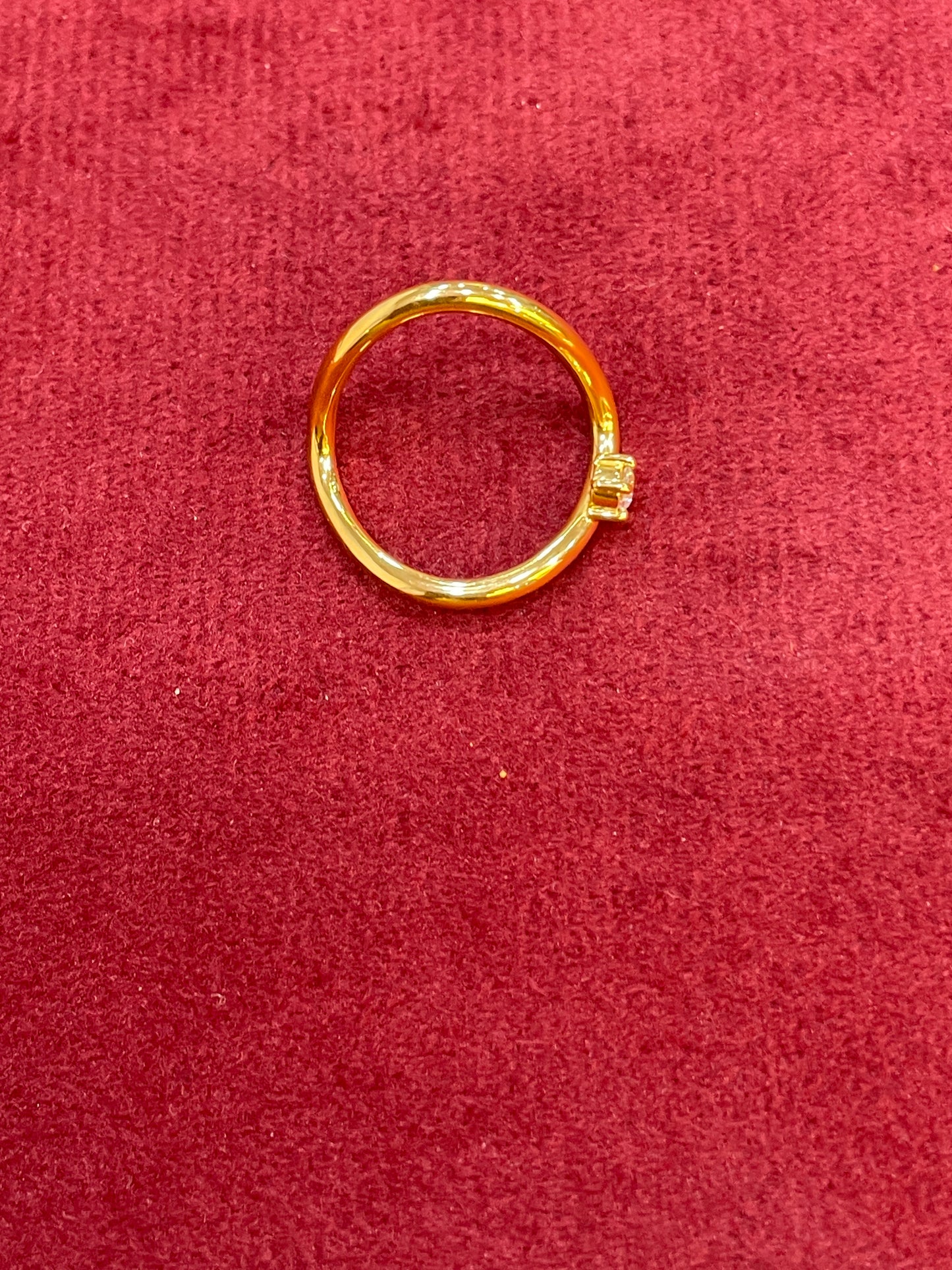925 Silver Gold Plated Modern Vanki Ring