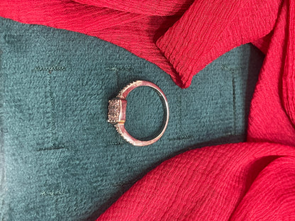 92.5 Silver White Stone Ring for Women Size 15 | Stylish Sparkle Design | Elegant Fashion Jewellery