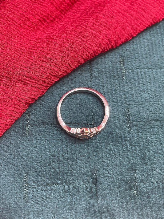 92.5 Silver Lotus Ring for Women Size 10 | Stylish Spiritual Design | Elegant Fashion Je