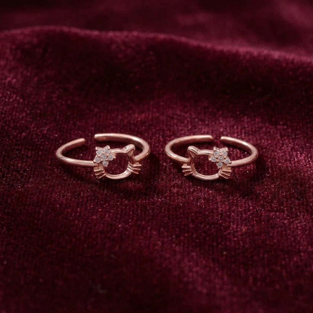 92.5 silver toe rings 