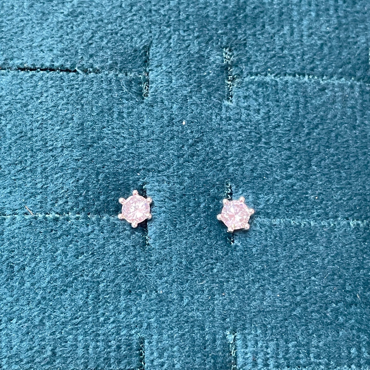 92.5 Silver White Stone Second Studs | Stylish Sparkle Design | Elegant Jewellery