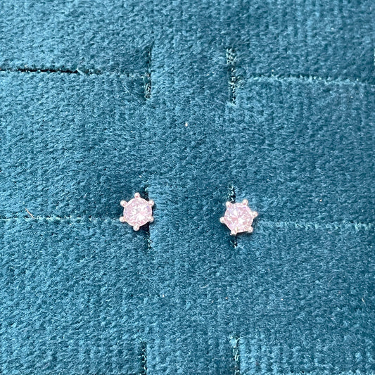 92.5 Silver White Stone Second Studs | Stylish Sparkle Design | Elegant Jewellery