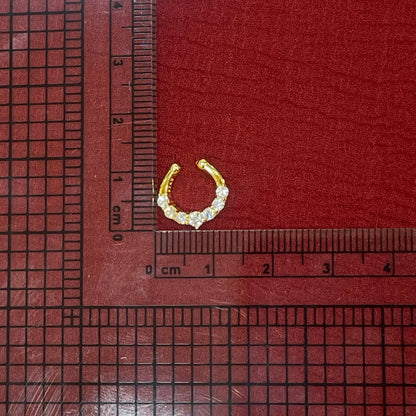 92.5 Silver Gold Plated Classy Septum