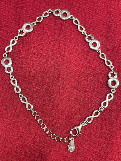 925 Silver Infinity Bracelet