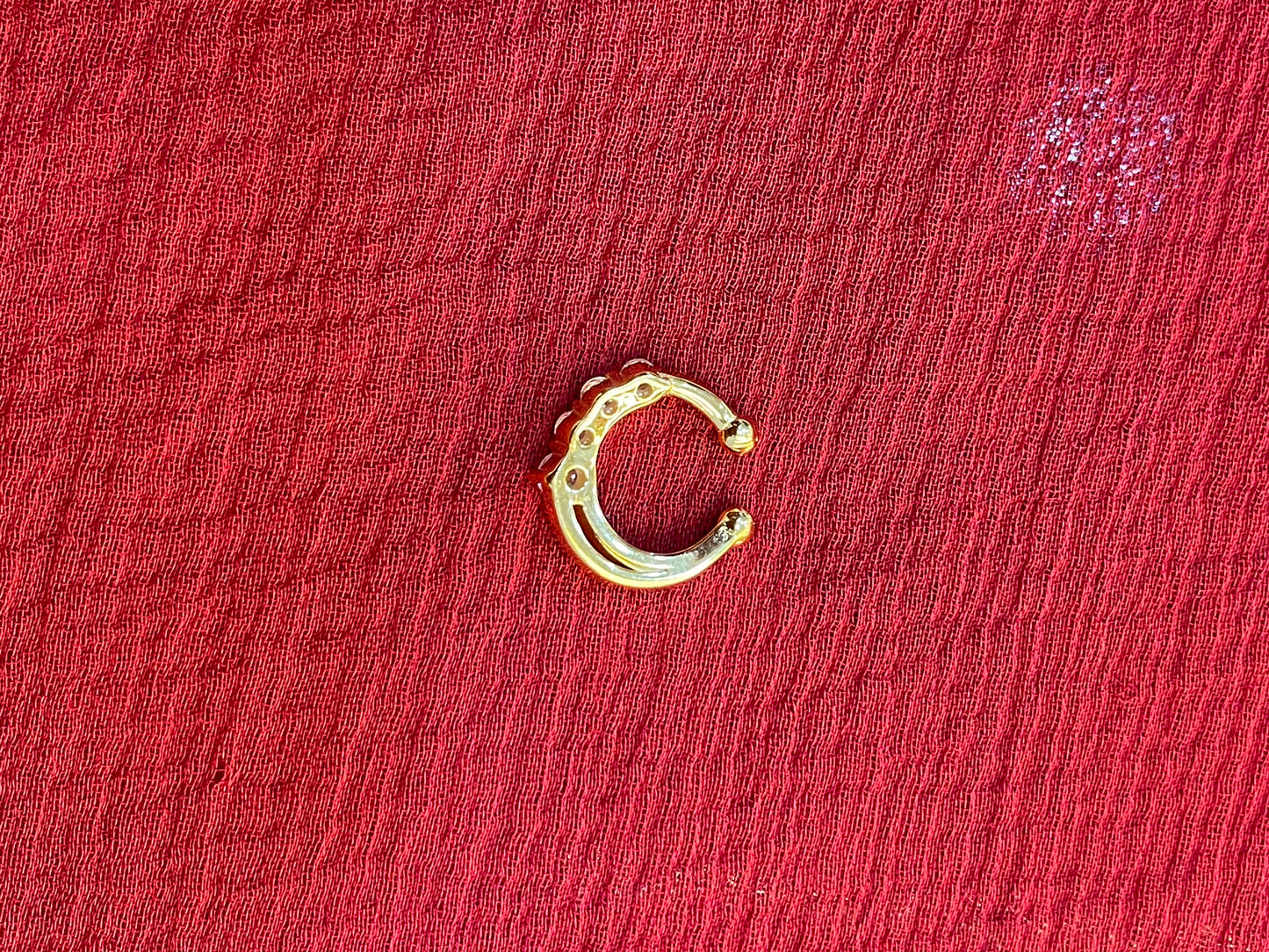 92.5 silver gold plated stylish septum