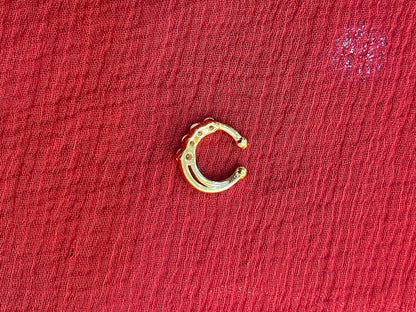 92.5 silver gold plated stylish septum