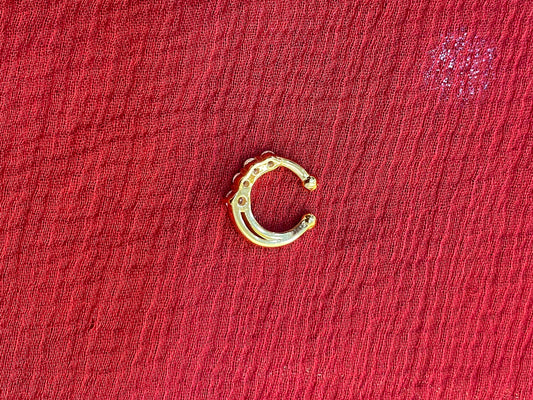 92.5 silver gold plated stylish septum