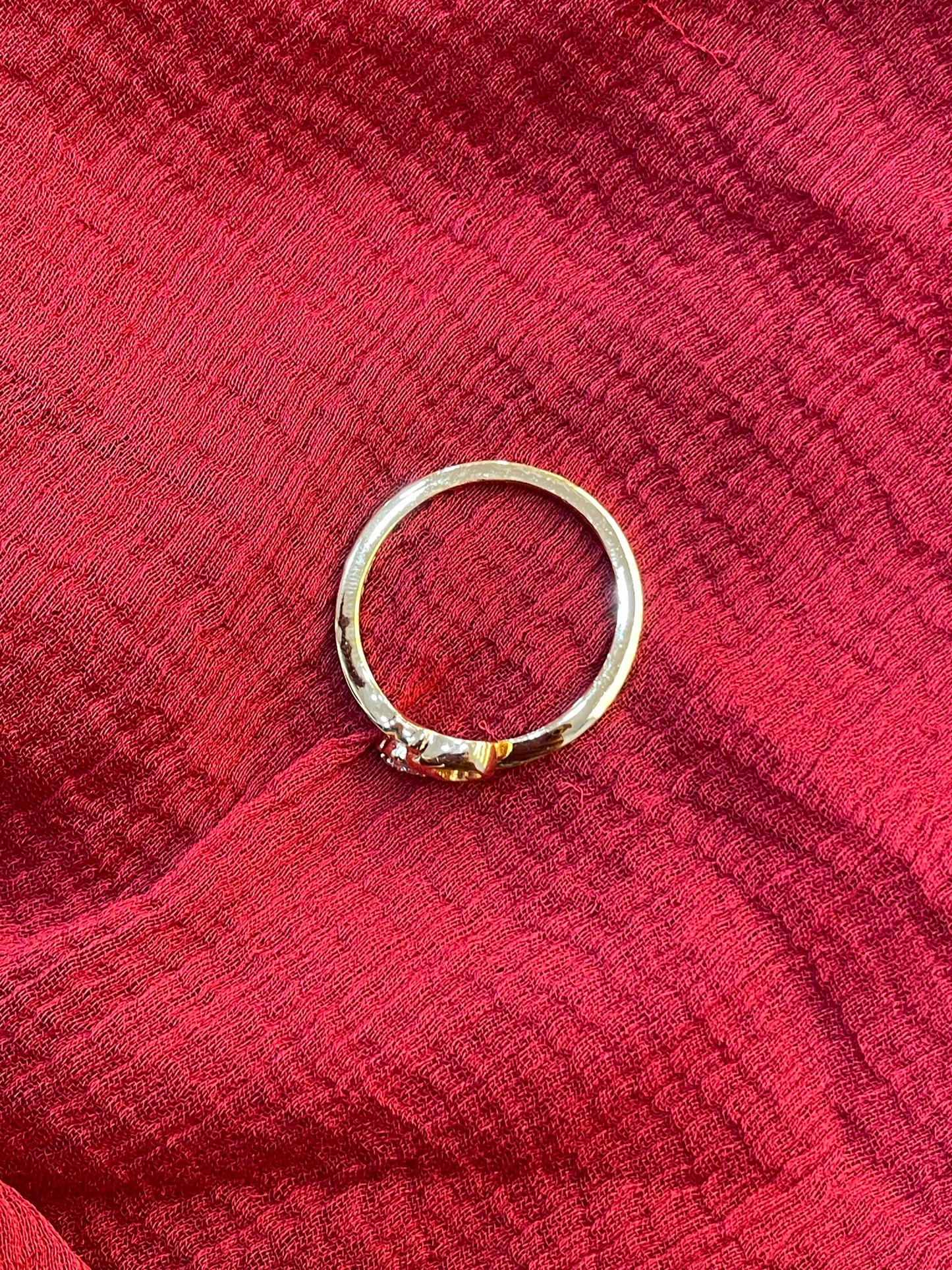 92.5 Silver Gold Plated Elegant Heart Ring for Women | Stylish Love Design |Jewellery