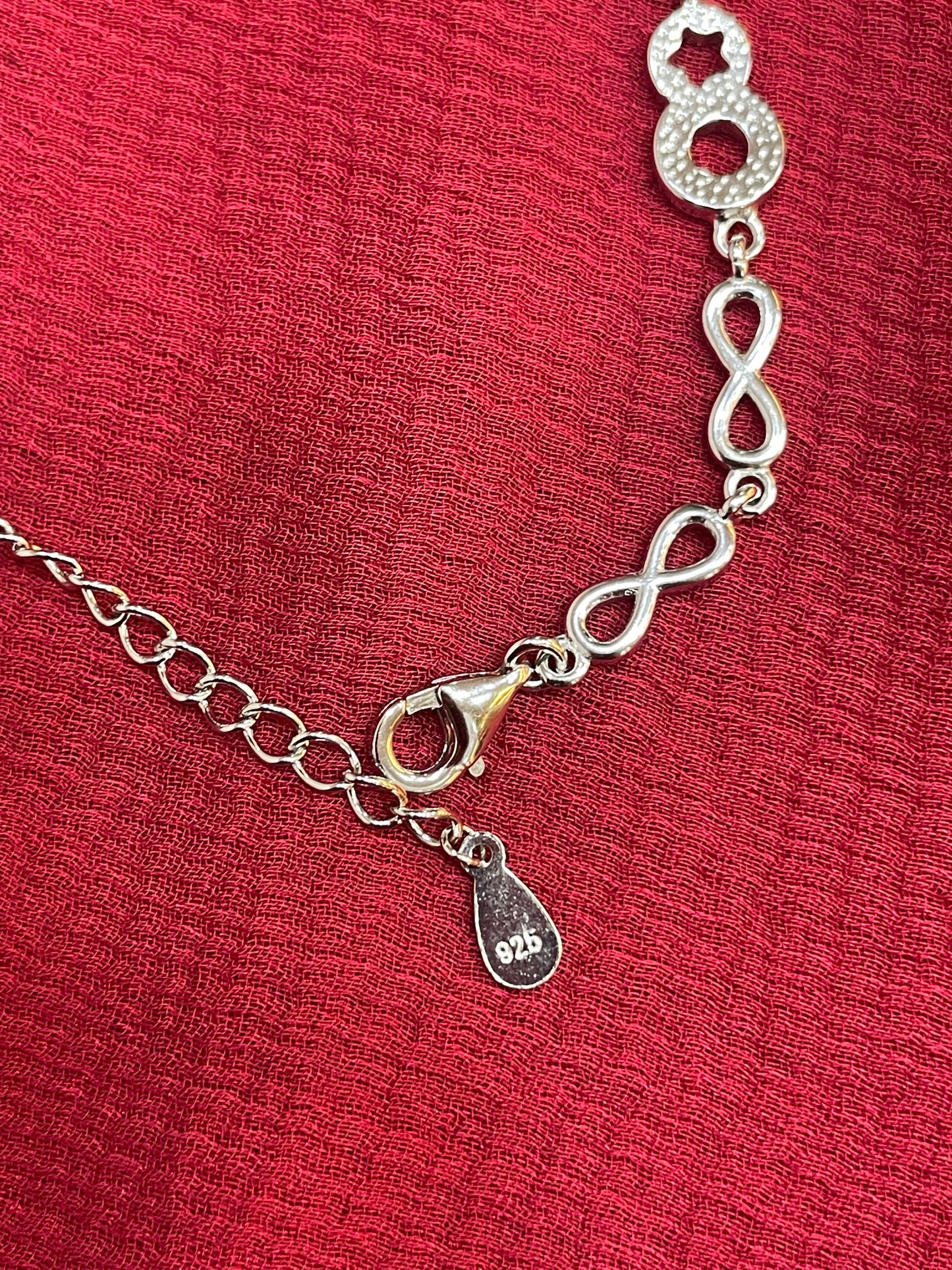 925 Silver Infinity Bracelet