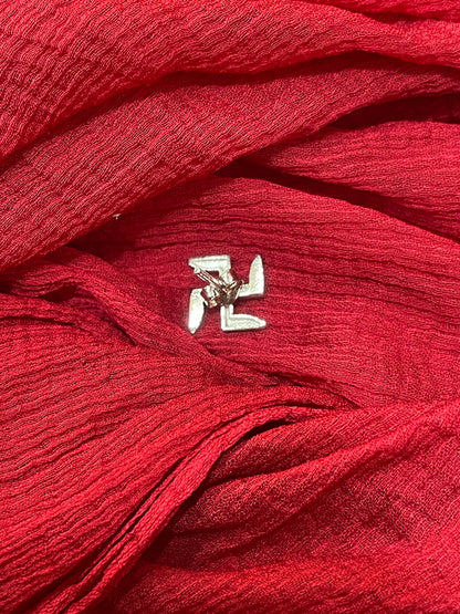 92.5 Silver Swastik Earrings for Women | Stylish Spiritual Design | Traditional Elegant Jewellery