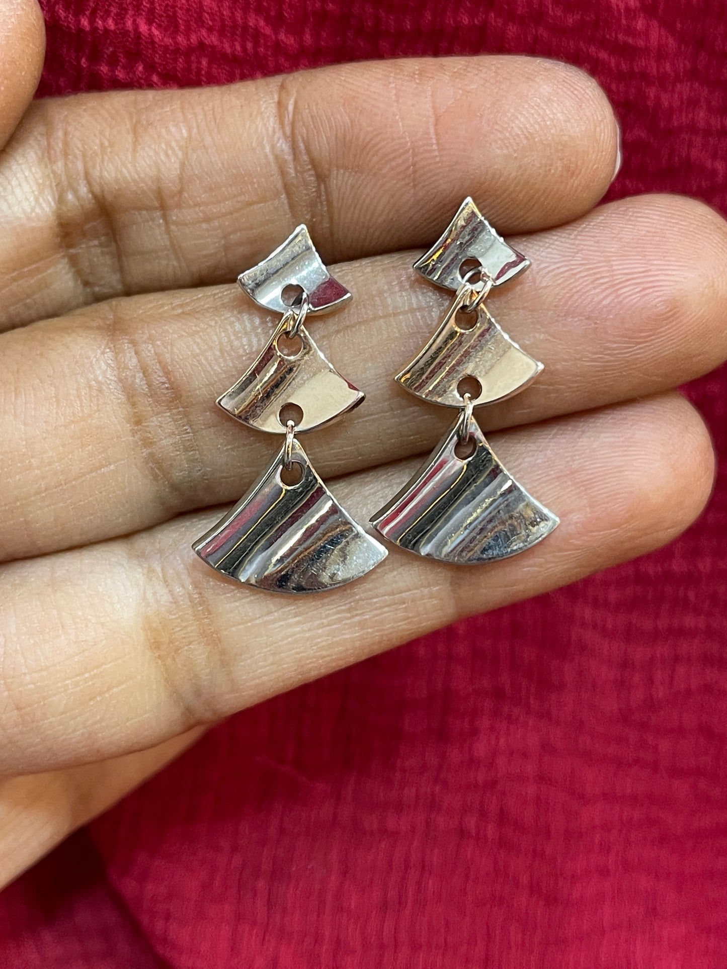 92.5 Silver Fancy Earrings | Stylish Elegant Design | Jewellery