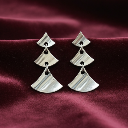 92.5 Silver Fancy Earrings | Stylish Elegant Design | Jewellery