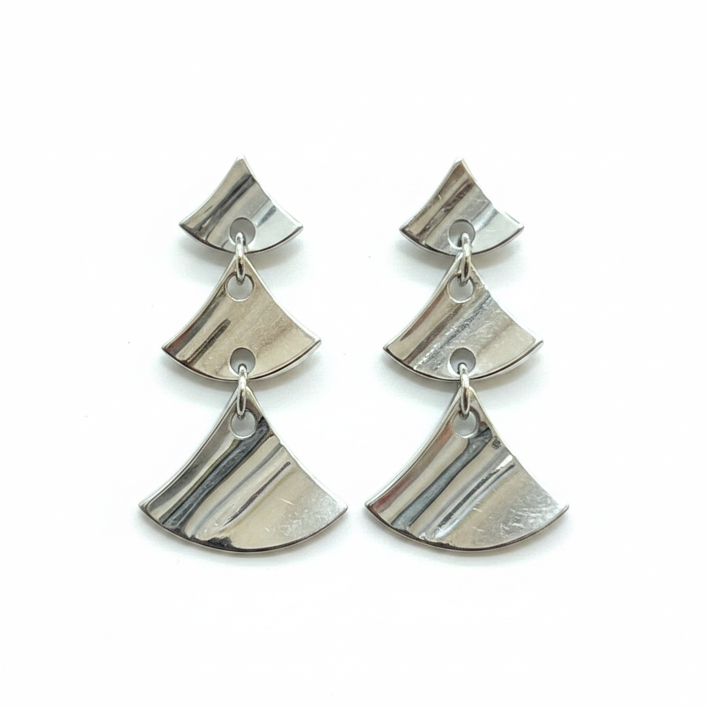 92.5 Silver Fancy Earrings | Stylish Elegant Design | Jewellery