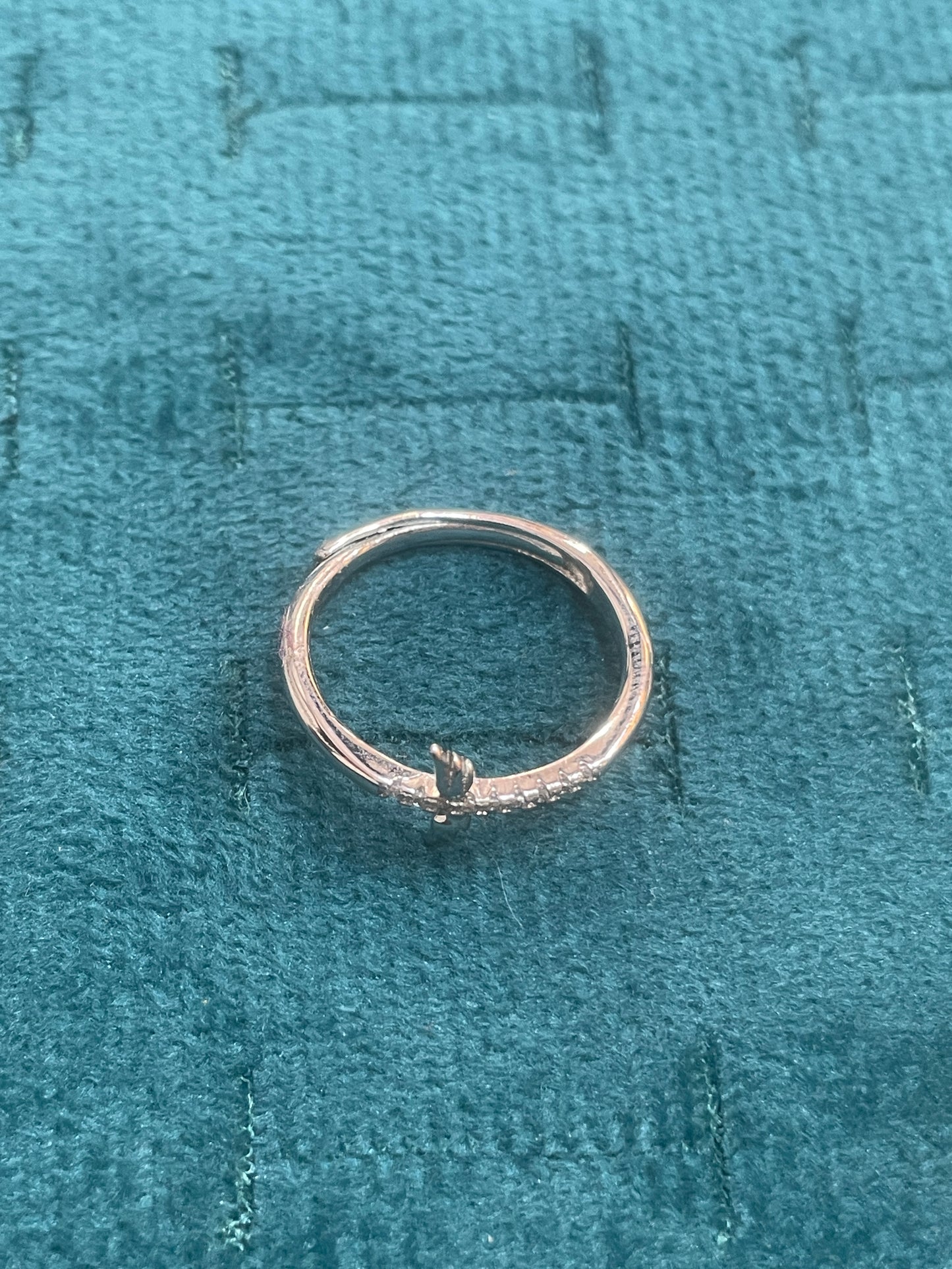 92.5 Silver White Stone Wings Ring for Women Size 11 | Stylish Angelic Design | Elegant Fashion Jewellery