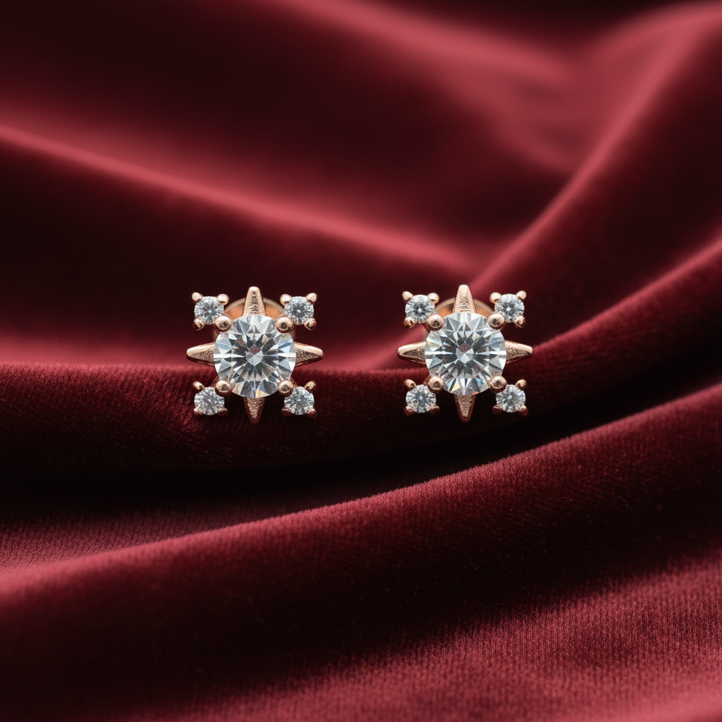 92.5 silver second studs earrings 